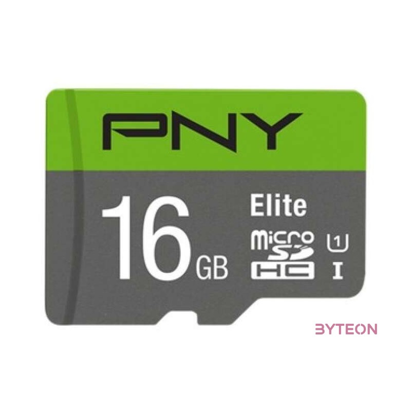PNY Elite microSDHC 16GB memóriakártya Class 10 UHS-I
