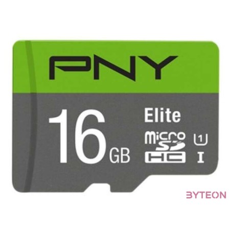 PNY Elite microSDHC 16GB memóriakártya Class 10 UHS-I