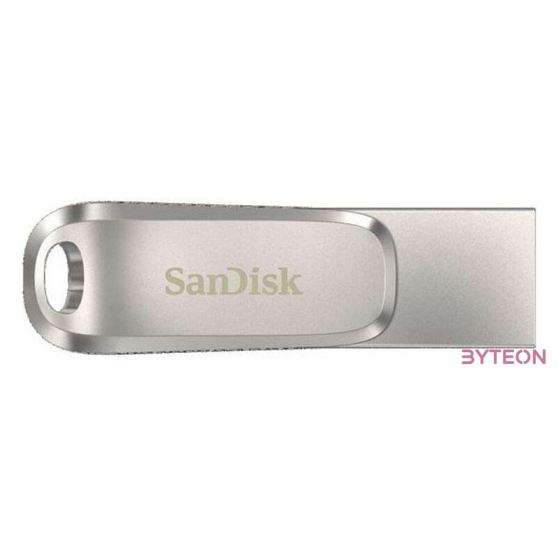 Sandisk Ultra Dual Drive Luxe USB flash meghajtó 128 GB USB Type-A , USB Type-C 3.2 Gen 1 (3.1 Gen 1) Rozsdamentes acél