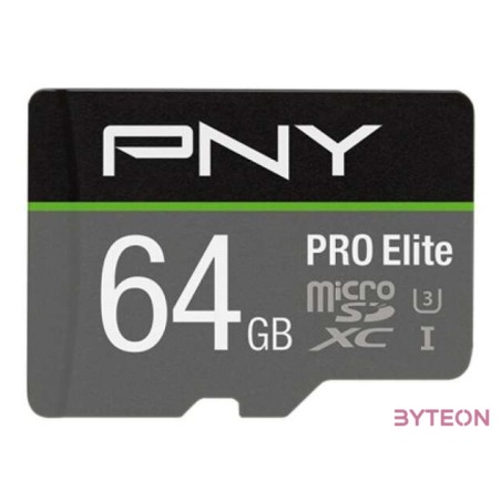 PNY PRO Elite memóriakártya 64 GB MicroSDXC Class 10 UHS-I