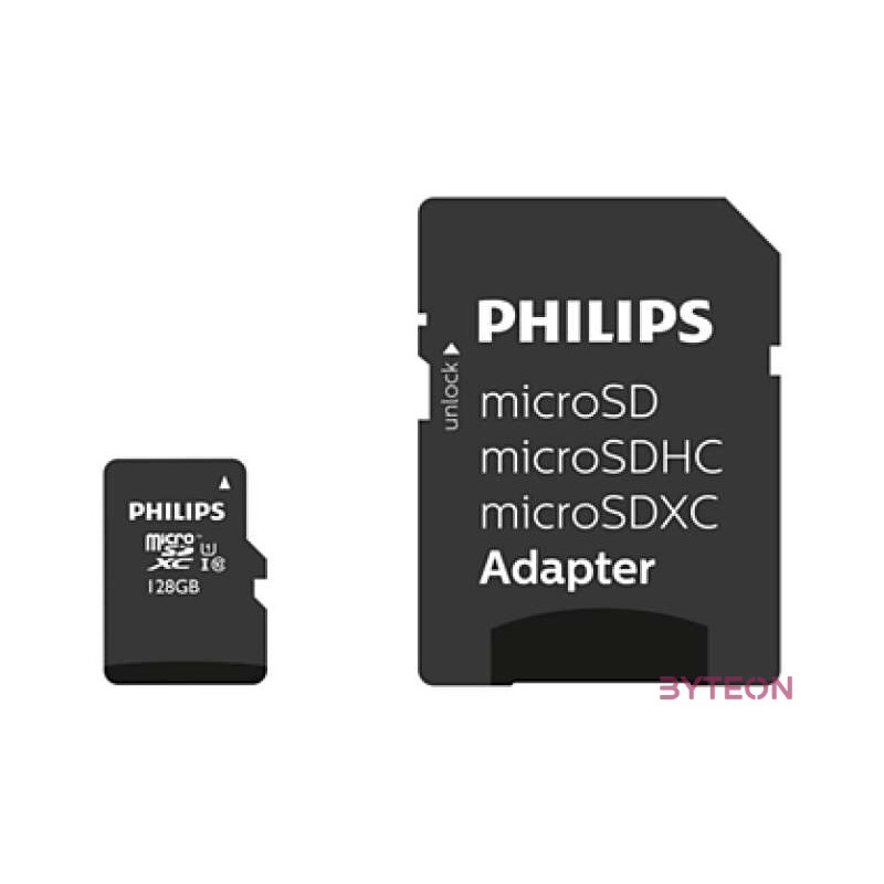 Philips FM12MP45B,00 memóriakártya 128 GB MicroSDXC Class 10 UHS-I