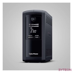 CyberPower VP700ELCD szünetmentes tápegység (UPS) Vonal interaktív 700 VA 390 W 3 AC kimenet(ek)