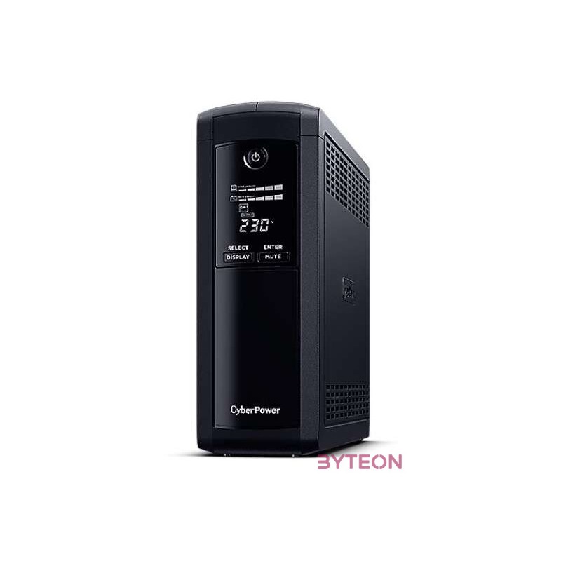 CyberPower VP1200ELCD szünetmentes tápegység (UPS) Vonal interaktív 1200 VA 720 W 4 AC kimenet(ek)