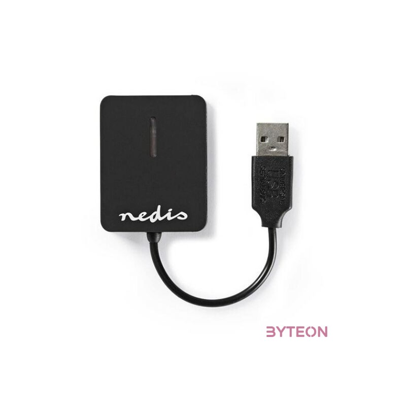 Nedis CRDRU2300BK kártyaolvasó Belső Fekete USB 2.0