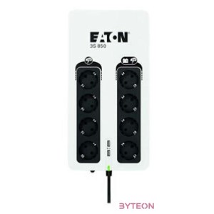Eaton 3S850D szünetmentes tápegység (UPS) Készenléti állapot (offline) 850 VA 510 W 8 AC kimenet(ek)