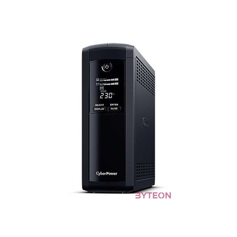 CyberPower VP1600ELCD szünetmentes tápegység (UPS) Vonal interaktív 1600 VA 960 W 4 AC kimenet(ek)