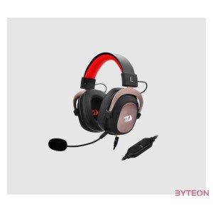 REDRAGON H510 Zeus Headset Fejpánt Bézs, Fekete, Vörös 3,5 mm-es csatlakozó