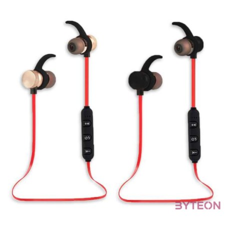 Esperanza EH186K fejhallgató és headset Hallójárati Fekete, Vörös Bluetooth