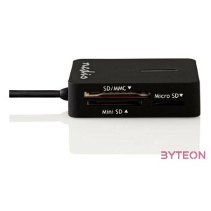 Nedis CRDRU2300BK kártyaolvasó Belső Fekete USB 2.0