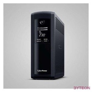 CyberPower VP1200ELCD szünetmentes tápegység (UPS) Vonal interaktív 1200 VA 720 W 4 AC kimenet(ek)