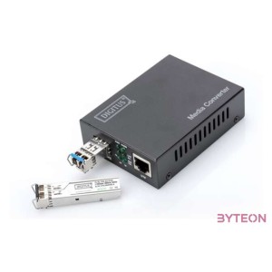 Digitus DN-82130 hálózati média konverter 1000 Mbit,s Fekete