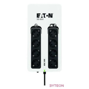 Eaton 3S850D szünetmentes tápegység (UPS) Készenléti állapot (offline) 850 VA 510 W 8 AC kimenet(ek)