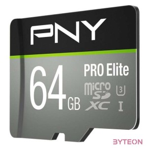 PNY PRO Elite memóriakártya 64 GB MicroSDXC Class 10 UHS-I
