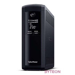 CyberPower VP1600ELCD szünetmentes tápegység (UPS) Vonal interaktív 1600 VA 960 W 4 AC kimenet(ek)