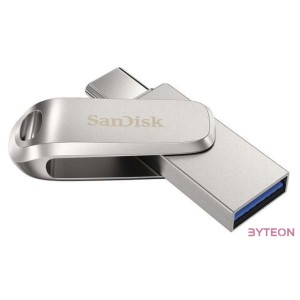 Sandisk Ultra Dual Drive Luxe USB flash meghajtó 128 GB USB Type-A , USB Type-C 3.2 Gen 1 (3.1 Gen 1) Rozsdamentes acél