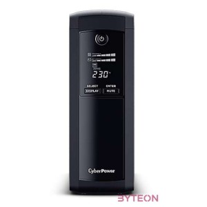 CyberPower VP1600ELCD szünetmentes tápegység (UPS) Vonal interaktív 1600 VA 960 W 4 AC kimenet(ek)