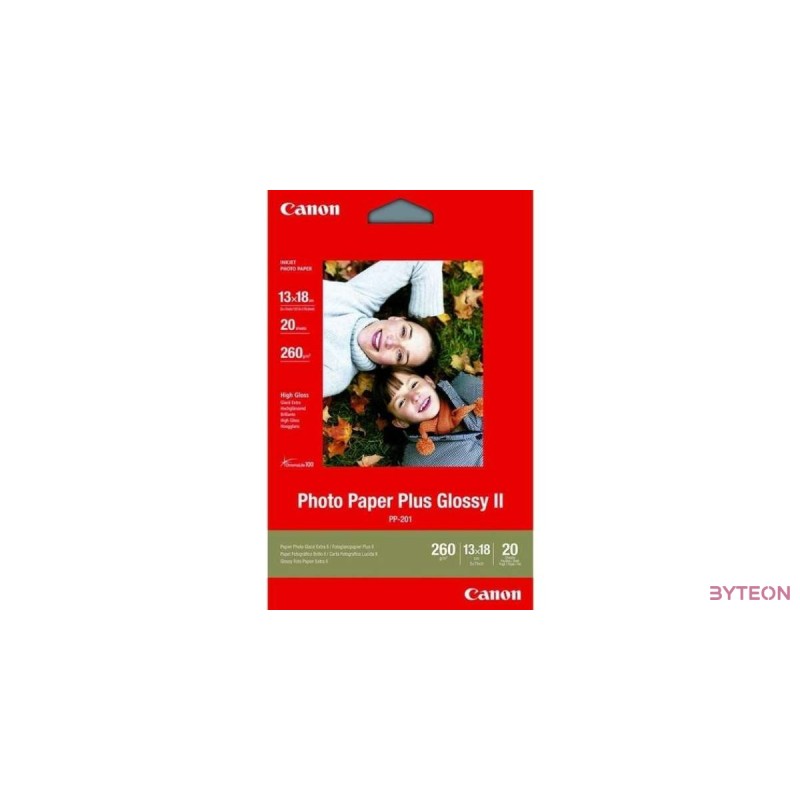 Canon Plus Glossy II PP-201 [13x18cm, 270g, Fényes, 20db]
