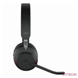 Jabra Evolve2 65, MS Stereo Headset Fejpánt Fekete Bluetooth USB C-típus