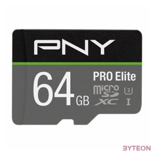 PNY PRO Elite memóriakártya 64 GB MicroSDXC Class 10 UHS-I