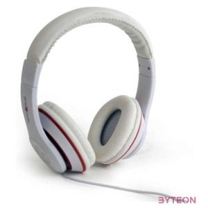 Gembird Los Angeles Headset Fejpánt Fehér 3,5 mm-es csatlakozó