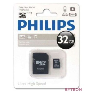 Philips FM32MP45B,00 memóriakártya 32 GB MicroSDXC Class 10 UHS-I