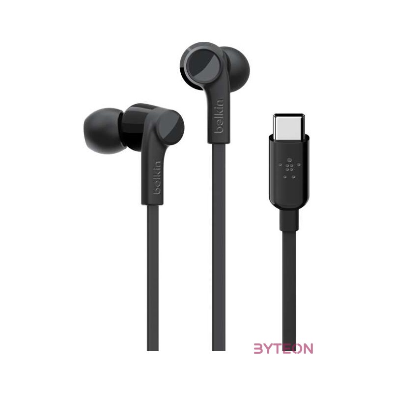 Belkin ROCKSTAR Fejhallgató Hallójárati Fekete USB C-típus