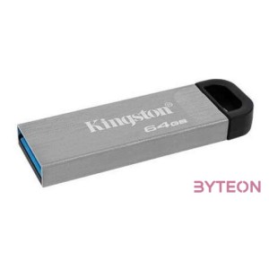 Kingston Technology DataTraveler Kyson USB flash meghajtó 64 GB USB A típus 3.2 Gen 1 (3.1 Gen 1) Ezüst