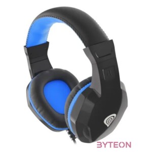 GENESIS ARGON 100 Headset Fejpánt Fekete, Kék 3,5 mm-es csatlakozó