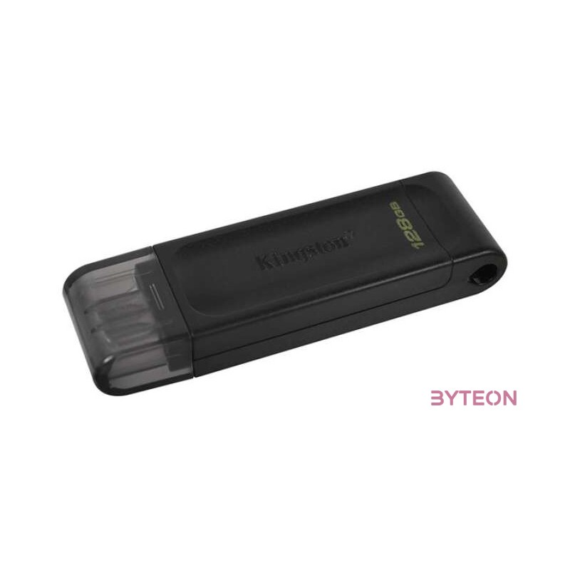 Kingston Technology DataTraveler 70 USB flash meghajtó 128 GB USB C-típus 3.2 Gen 1 (3.1 Gen 1) Fekete