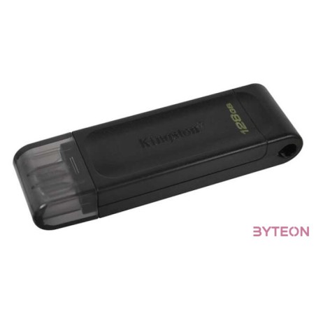 Kingston Technology DataTraveler 70 USB flash meghajtó 128 GB USB C-típus 3.2 Gen 1 (3.1 Gen 1) Fekete