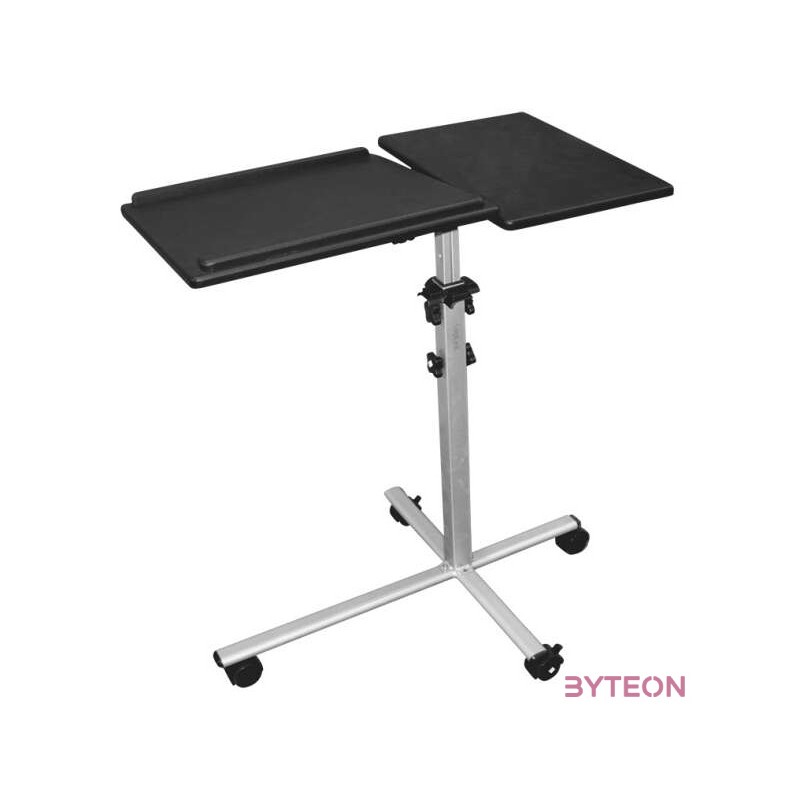 LogiLink BP0068 projektor konzol Padló Fekete, Rozsdamentes acél