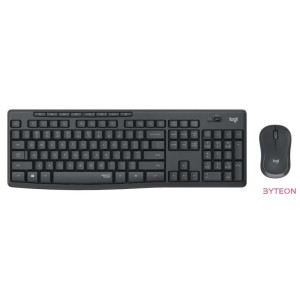 Logitech MK295 Silent Wireless Combo billentyűzet Vezeték nélküli RF QWERTZ Német Fekete