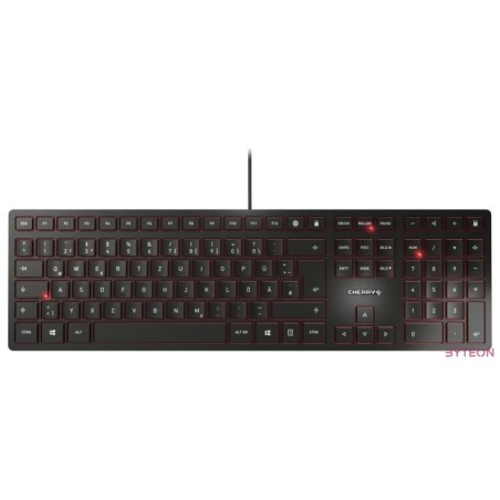 CHERRY KC 6000 Slim billentyűzet USB QWERTZ Német Fekete