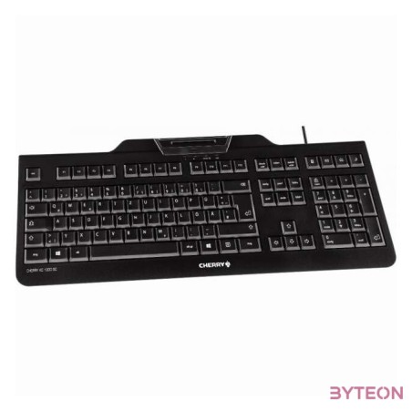 CHERRY KC 1000 SC billentyűzet USB QWERTZ Német Fekete