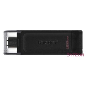 Kingston Technology DataTraveler 70 USB flash meghajtó 128 GB USB C-típus 3.2 Gen 1 (3.1 Gen 1) Fekete