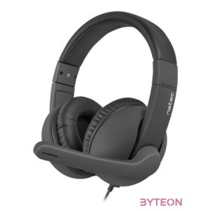 NATEC Rhea Headset Fejpánt Fekete 3,5 mm-es csatlakozó