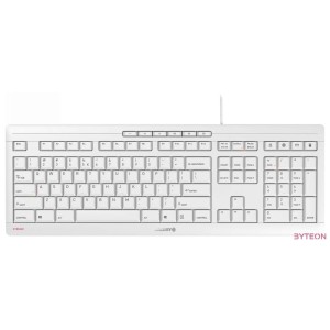CHERRY JK-8500 billentyűzet USB QWERTY Angol Fehér