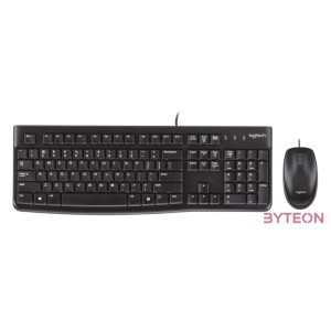 Logitech Desktop MK120, UK billentyűzet USB QWERTY Brit angol Fekete