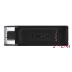 Kingston Technology DataTraveler 70 USB flash meghajtó 128 GB USB C-típus 3.2 Gen 1 (3.1 Gen 1) Fekete