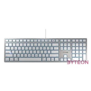 CHERRY KC 6000 SLIM FOR MAC billentyűzet USB QWERTZ Német Ezüst