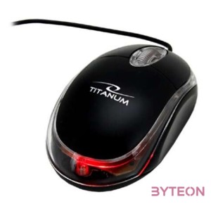 TITANUM TM102K egér USB A típus Optikai 1000 DPI Kétkezes