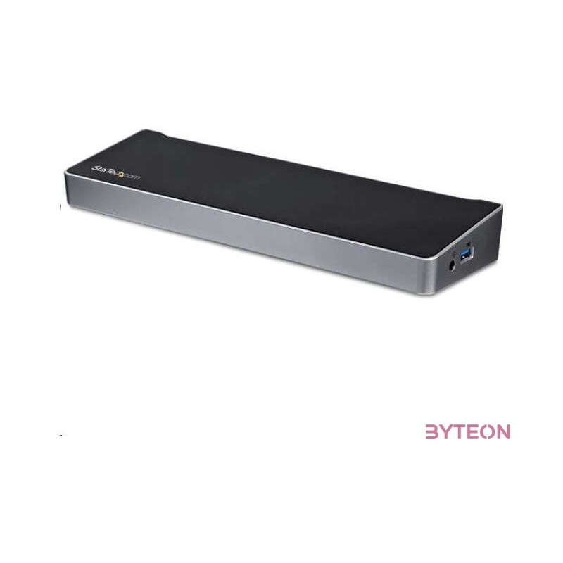 StarTech.com DK30CH2DPPDU dokkoló állomás és port replikátor Vezetékes USB 3.2 Gen 1 (3.1 Gen 1) Type-C Fekete, Ezüst