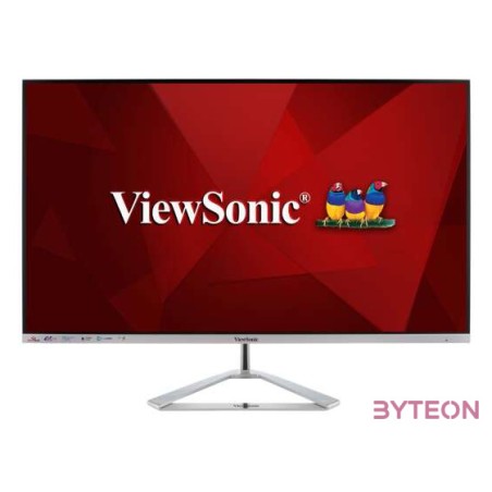 Viewsonic VX Series VX3276-4K-MHD számítógép monitor 81,3 cm (32) 3840 x 2160 pixelek 4K Ultra HD LED Ezüst