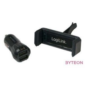 LogiLink PA0133 mobiltelefon töltő Automatikus Fekete