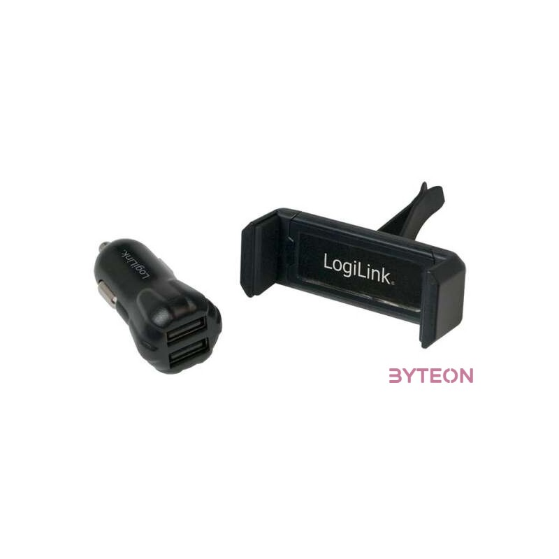 LogiLink PA0133 mobiltelefon töltő Automatikus Fekete