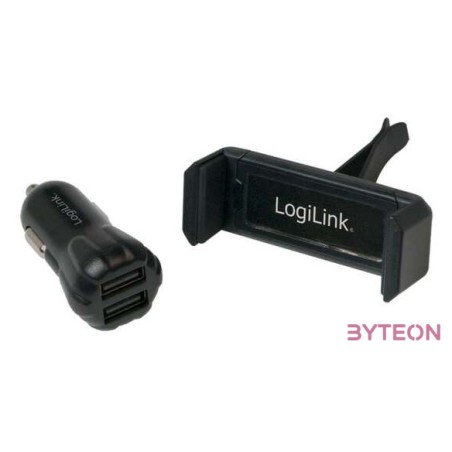 LogiLink PA0133 mobiltelefon töltő Automatikus Fekete