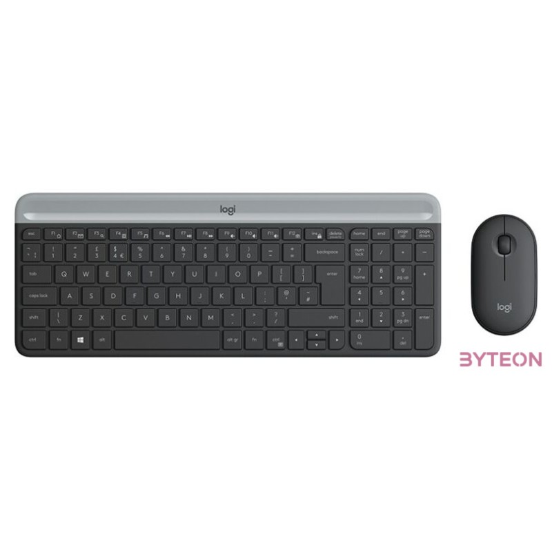 Logitech MK470 billentyűzet Vezeték nélküli RF QWERTZ Német Grafit