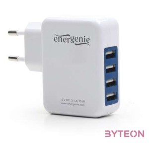 EnerGenie EG-U4AC-02 mobiltelefon töltő Beltéri Fehér