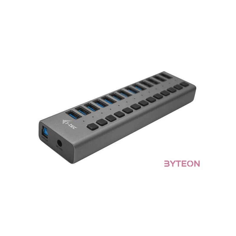 i-tec U3CHARGEHUB13 mobiltelefon töltő Beltéri Szürke