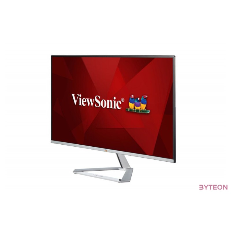 Viewsonic VX Series VX2476-SMH LED display 60,5 cm (23.8) 1920 x 1080 pixelek Full HD Fekete, Ezüst
